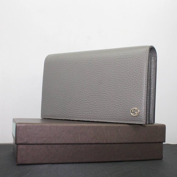 Gucci Crossbody Wallet on a Chain in Gray NEW IN BOX - Picture 6 of 7